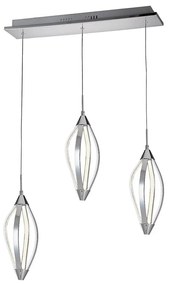 LUXERA 61306 - LED csillár zsinóron SAKURA 3xLED/13,2W/230V