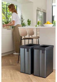 Szürke újrahasznosított műanyag szelektív szemetes 54 l Verto Recycle – Curver