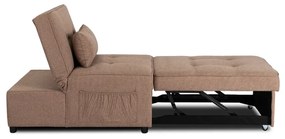 Ágyazható Fotel Barna Színben. IBERIS 80 cm