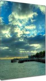 Vászonkép 80x120 Naplemente a tengerparton