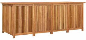 tömör akácfa kerti tárolóláda 200 x 80 x 75 cm
