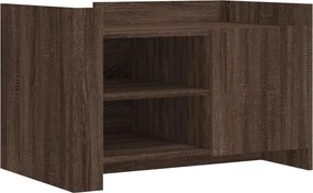 vidaXL barna tölgy színű szerelt fa dohányzóasztal 80 x 50 x 50 cm