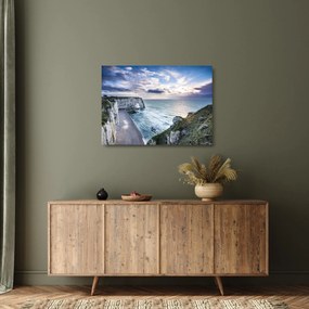 Egy kép a sziklákról (üvegen) (70x50 cm)