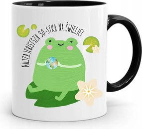 Születésnapra 30 30. 30-as Bögre Fekete Ajándék fényképes nyomattal