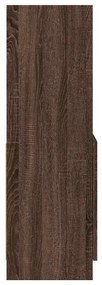 barna tölgy színű szerelt fa magasszekrény 92 x 33 x 100 cm