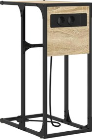 vidaXL Éjjeliszekrény Sonoma tölgy 41,5 x 26 x 60,5 cm Faanyag