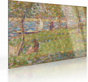 Üveg kép - Georges Seurat, Study for "La Grande Jatte", reprodukciók (70x50 cm)