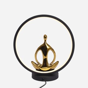 Zuma Line ED81F134U - LED Asztali lámpa YOGA LED/4W/5V fekete/arany