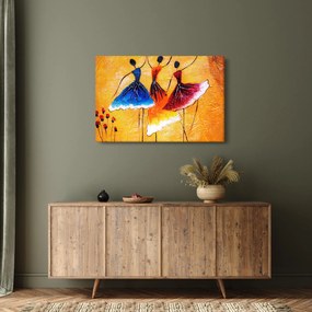 Kép - olajfestmény, balerinák (90x60 cm)