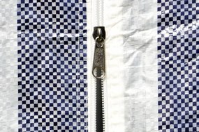 Kerti sátor 3×6 m kék-fehér összecsukható cipzáras rendszer