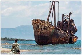 Poszterek 120x80 Tengerészet Tengeri hajók