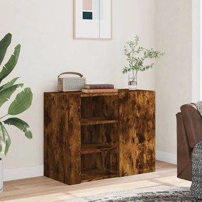 füstös tölgy színű szerelt fa faliszekrény 75 x 35 x 60 cm