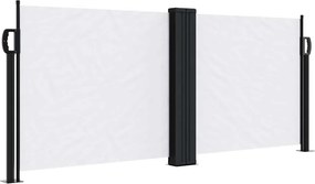 vidaXL fehér behúzható oldalsó napellenző 100 x 600 cm