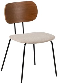 Barna-krémszínű étkezőszék szett 4 db-os Cleo – Ixia