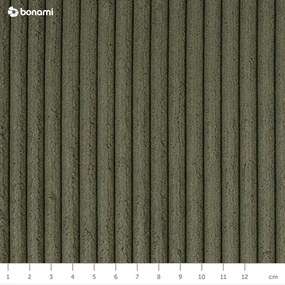 Zöld kordbársony kinyitható kanapé 218 cm Tori – Bonami Selection