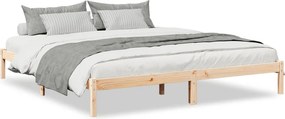 vidaXL tömör fenyőfa extra hosszú ágykeret matrac nélkül 200 x 220 cm