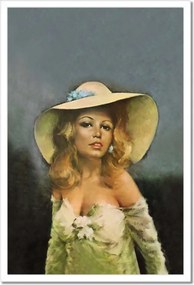 Poszterek keretben 40x60 Brigitte Bardot Kalap