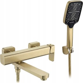 Kádtöltő Csaptelep Falra szerelhető Arany Csiszolt Rea Arlo Falra szerelhető Fix kifolyócső