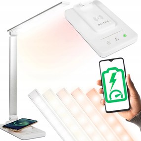 Asztali Lámpa Éjszakai Rajz Alumínium Led Indukciós Töltő Qi