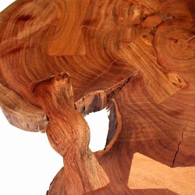 Tömör akácfa rönk dohányzóasztal (55-60) x 40 cm