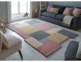 Collage gyapjú szőnyeg, 200 x 290 cm - Flair Rugs