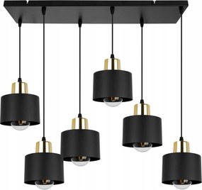 Függőlámpa Mennyezeti Csillár Fekete Arany Loft Lámpabúra Konyhába Nappaliba