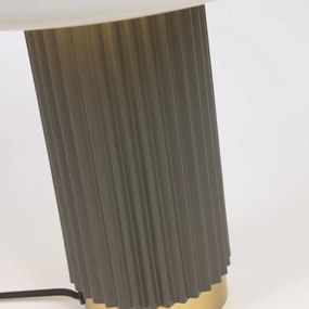 Fehér-zöld asztali lámpa fém búrával (magasság 37,5 cm) Serenella – Kave Home