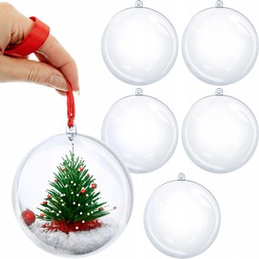 Törésbiztos karácsonyfadíszek 10 cm-es Műanyag gömb Diy karácsonyi dekoráció