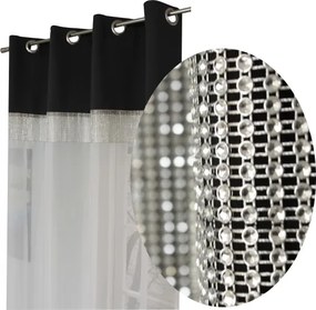 Függöny Kész Fátyol Strassz Szövet Színes 145x250