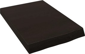 vidaXL sötétbarna kezelt tömör fa fürdőszobai pult 40x60x(2-6) cm