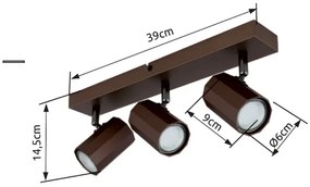 Globo 57919-3 - Spotlámpa JAMES 3xGU10/25W/230V