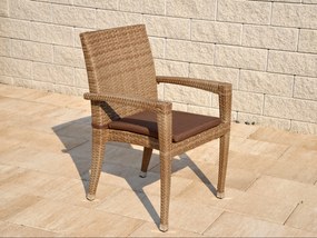 Cuba komfort kerti szék natúr