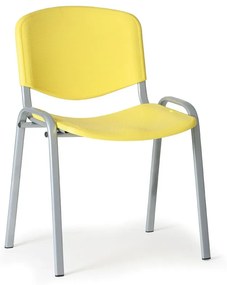 ISO műanyag szék - szürke lábak, sárga