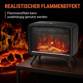 HOMCOM Elektromos Kandalló 800 1600W fűtővel, levehető aljzattal
