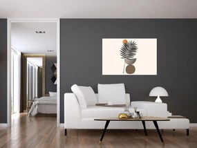 Kép - Absztrakció pálmalevéllel (90x60 cm)