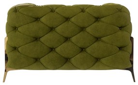 Zöld bársony fotel Chelsea Bis – Ropez