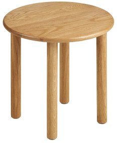 Tölgyfa kerek tárolóasztal ø 40 cm Jena – House Nordic