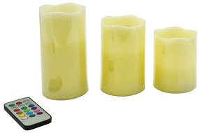 LED gyertya szett 3 db-os (magasság 10 cm) – Hilight