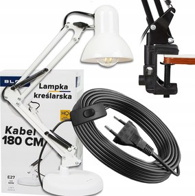 Rajzoló Éjjeli Lámpa Asztali Olvasó Kábel 180CM E27