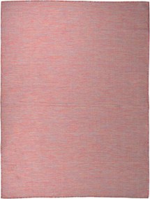vidaXL piros lapos szövésű kültéri szőnyeg 120 x 170 cm