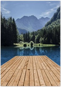 Poszterek 70x100 Fa híd a hegyekben