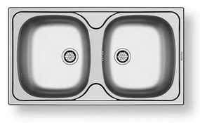 Pyramis 100125101 - E78 konyhai mosogató 78x43,5 cm szatén