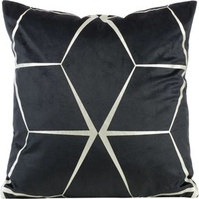 Dekoratív párnahuzat BLINK-28 45x45 Eurofirany fekete/ezüst