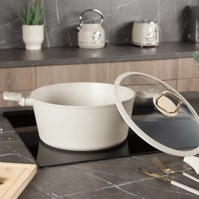 BerlingerHaus titánbevonatú serpenyő fedéllel Sahara 28 cm, 28 cm