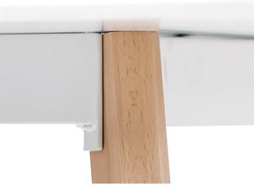 Étkezőasztal 120×80 cm, MDF, Fehér. DT-313 WT