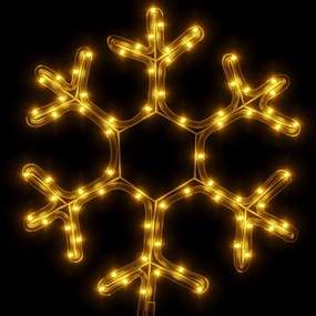 karácsonyi hópehely 72 meleg fehér LED-del 38 x 37 cm