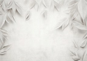 Fotótapéta Levelek Beton Szürke Konyha Hálószoba Nappali Tapéta 200x140