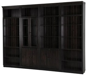 Barna borovi fenyő könyvespolc 296x223 cm Anita – Støraa