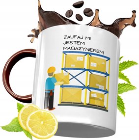 Bordó Bögre Raktárosnak Születésnapra Ajándék fényképes nyomattal