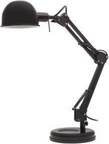 Iskolai LED-es asztali lámpa E14 Pixa Kt-40 fekete Kanlux kapcsolóval